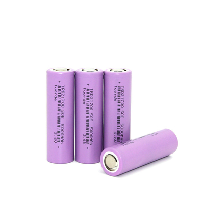 Cellule de batterie au lithium-ion personnalisée 5000 mAh 3.6V 21700 UN38.3 Décharge cylindrique 2C
