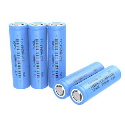 Batterie au lithium-ion à haute décharge cylindrique 18650 3.7V 2500mah