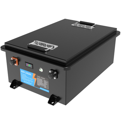 LiFePO4 batterie au lithium personnalisée 48V 100Ah 51.2V BMS pour voiture de golf