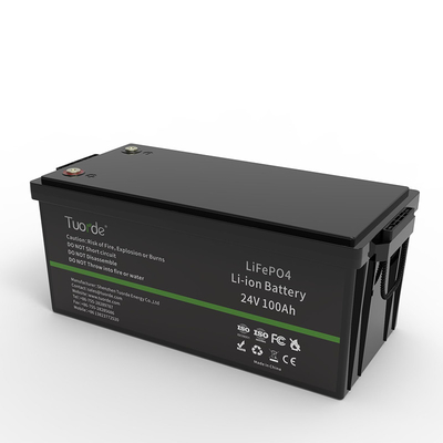 24V 25,6V 100Ah Batterie rechargeable au lithium à cycle profond Batterie de remplacement au plomb acide