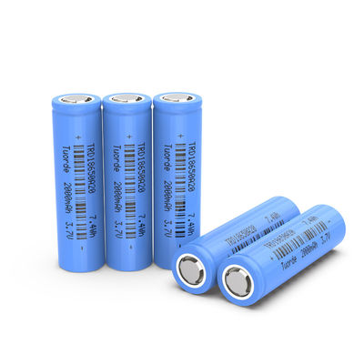 UN38.3 Lithium 18650 Batterie rechargeable, BMS 2000 mAh Batterie au lithium