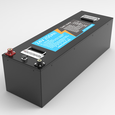 5000 cycles de batterie au lithium personnalisée CE Un38.3 LiFePO4 24V 250ah
