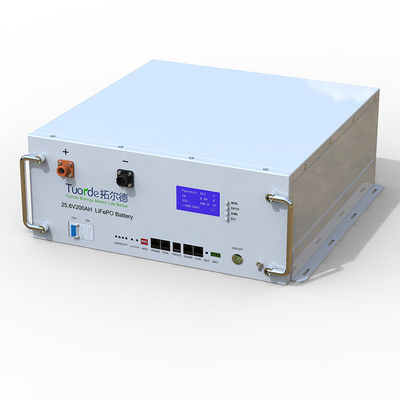 25.6V 200Ah LFP Station de base rack de batterie monté courant de décharge de pointe 110A 1S
