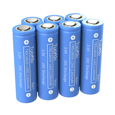 Longue durée de vie 18650 batterie à ions sodium 1300mAh avec tension de 3,0 V